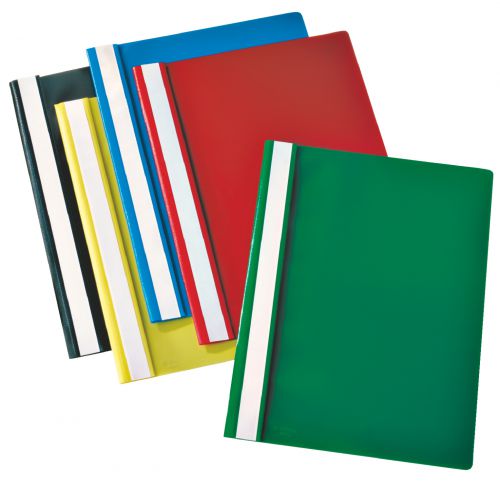 Esselte Assorted Plastic Report Files A4 - (Pack of 10)