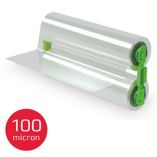 GBC Foton 30 Refill Lamination Roll For Refillable Cartridge 100 Micron Laminates Up To 190 x A4 Sheets Gloss Finish Easy-Load 4410027