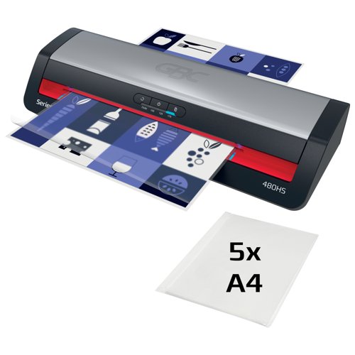 GBC 480HS Office A3 Laminator Black & Red - 4410072UK