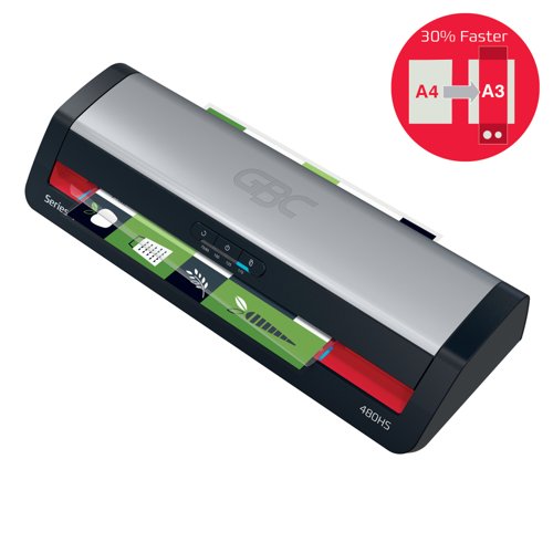 GBC 480HS Office A3 Laminator Black & Red - 4410072UK  69285AC