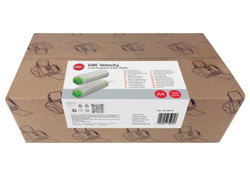 GBC 4410078 Velocity Lamination Roll Film 100 Micron Gloss