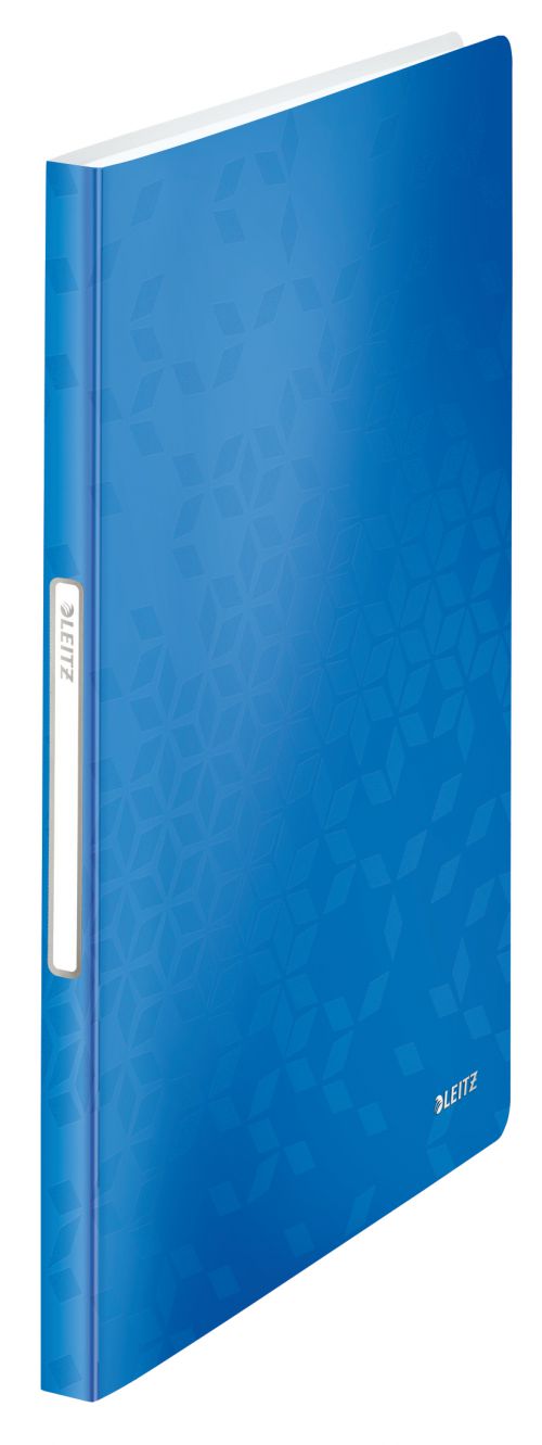 Leitz WOW Display Book Polypropylene. 40 pockets. 80 sheet capacity. A4. Blue - Outer carton of 10