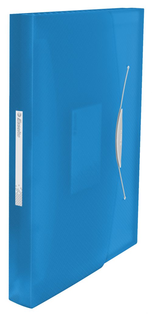 Esselte VIVIDA Expanding 6 Tab Project File A4 Translucent Blue - Outer carton of 5