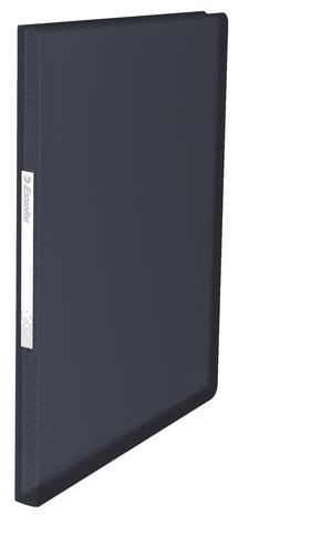 Esselte VIVIDA Display Book soft, translucent, 80 pockets, 160 sheets capacity, A4, Black - Outer carton of 5