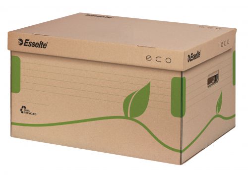 Esselte Eco Storage and Transportation Box, 5 x 80mm- Brown - Outer carton of 10