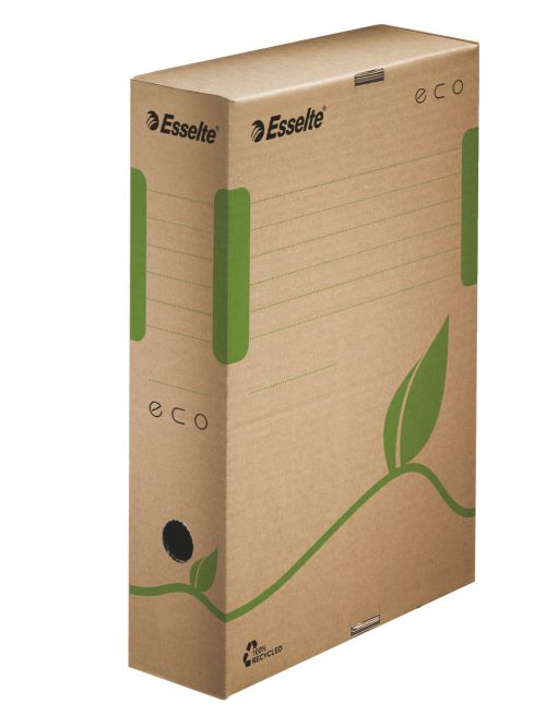 Esselte Eco A4 Archiving Box, 80mm, Brown  - Outer carton of 25