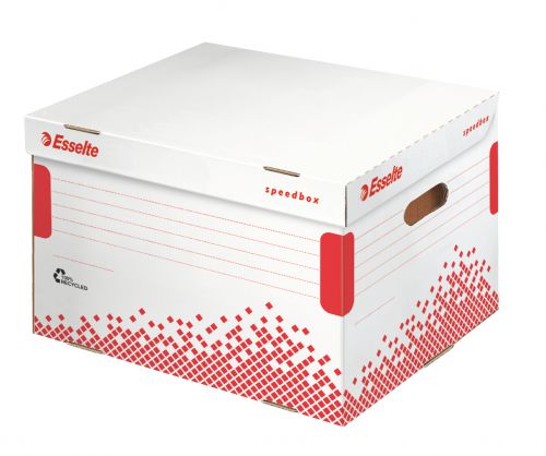 Esselte Speedbox 5 x 75 mm  Storage and Transportation Box - White - Outer carton of 15
