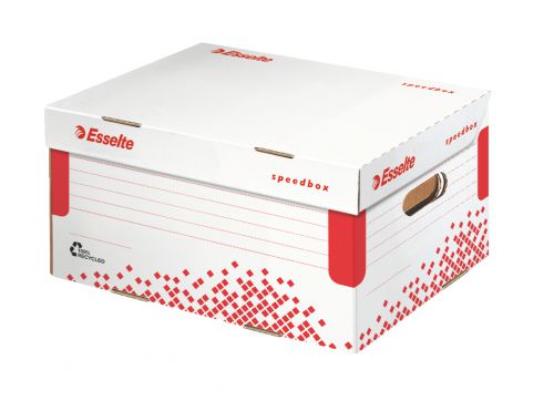 Esselte Speedbox  Storage and Transportation Box - White - Outer carton of 15