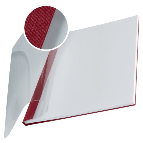 Leitz impressBIND Soft Covers, 7,0mm For 36-70 sheets, A4, Burgundy (Pack 10)