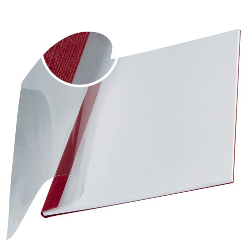 Leitz impressBIND Soft Covers, 3,5mm For 15-35 sheets, A4, Burgundy (Pack 10)