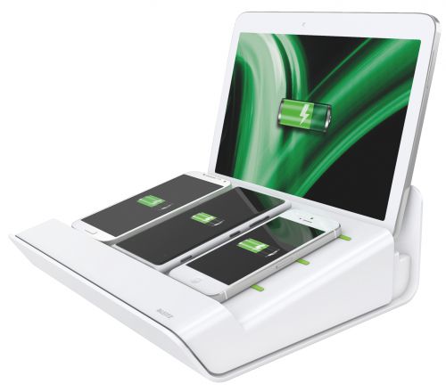 Leitz X-Large Multi Charger for Tablet/Smartphone - White