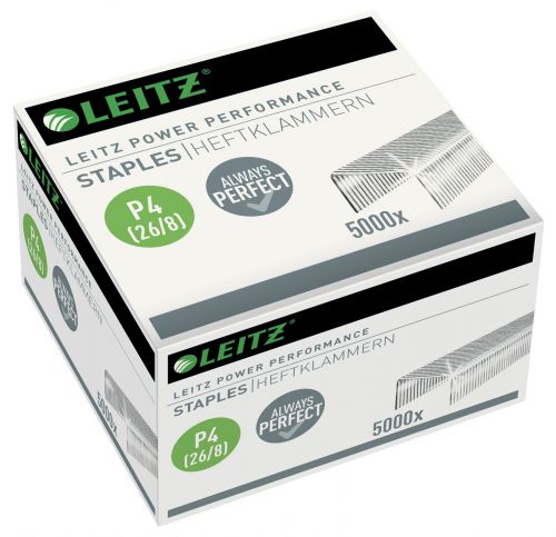 Leitz Power Performance P4 Staples 26/8 (5000) - Outer carton of 10