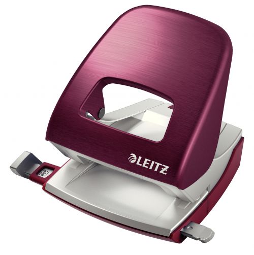 Leitz NeXXt Hole Punch Style 30 sheets Blister - Bordeaux