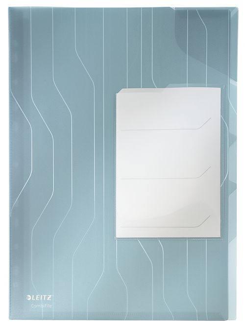 LEITZ Org Folder CombiFil 200µ (Pack of 3) bl - Outer carton of 6