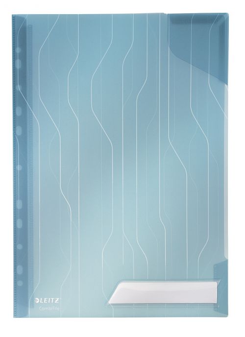 LEITZ Folder CombiFile A4 200 Blue (1 Pack of 5) - Outer carton of 6