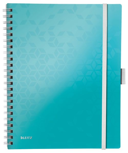 Leitz WOW Be Mobile Book A4 PP ruled ice blue - Outer carton of 6