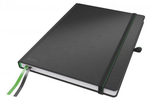 Leitz Complete Hard Cover Notebook A4 ruled black - Outer carton of 6