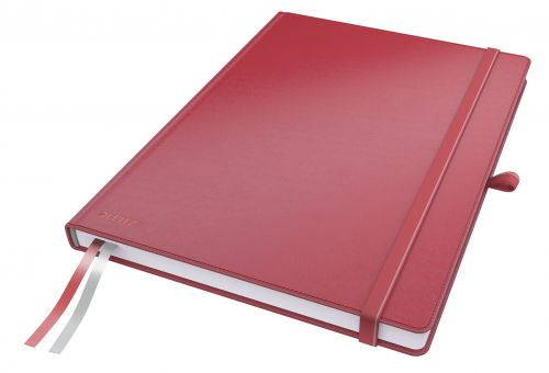 Leitz Complete Hard Cover Notebook A4 ruled red - Outer carton of 6