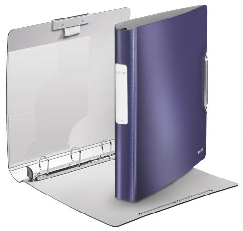 Leitz Active Style SoftClick Ring Binder Polypropylene 4 D-Ring A4 30mm Rings Blue (Pack 5) 42450069