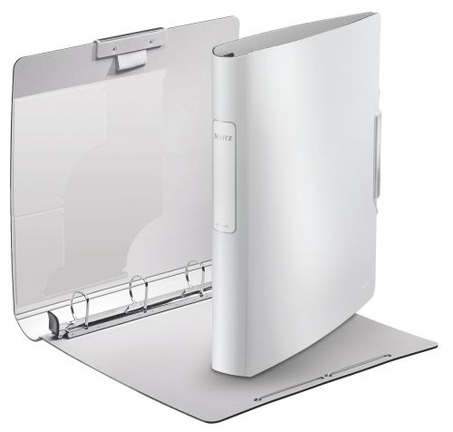 Leitz Active Style SoftClick Ring Binder Polypropylene 4 D-Ring A4 30mm Rings White (Pack 5) 42450004