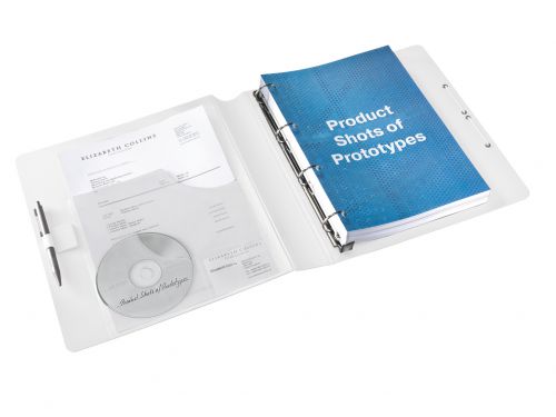 Leitz WOW Ring Binder Polypropylene 4 D-Ring A4 30mm Rings Purple (Pack 5) 42400062