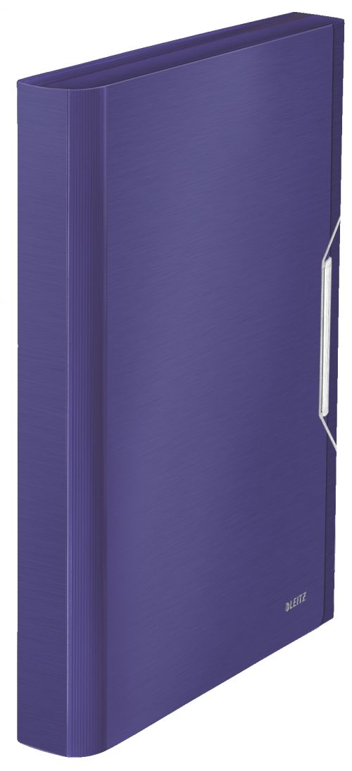 Leitz Style A4 Expanding File with 6 Compartments, Titan Blue - Outer carton of 5