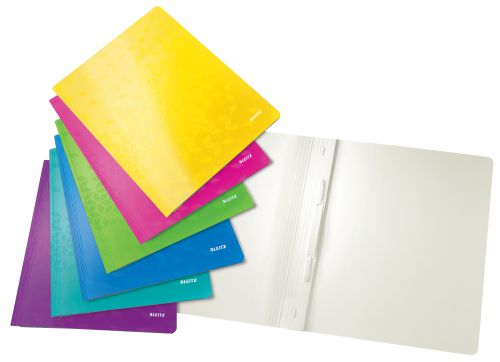 Leitz WOW A4 Flat File - Assorted Colours (Pack of 6)