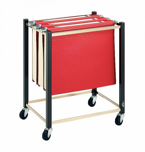 Suspension file trolleys are suitable for when files are shared across departments and need to be easily transferred.