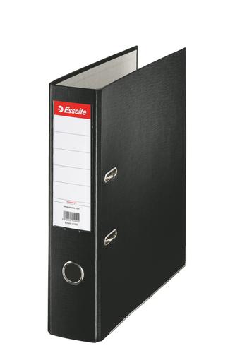 Esselte Essentials Lever Arch File Polypropylene A4 75mm Black - Outer carton of 20
