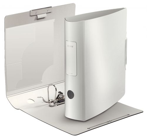Leitz 180 Active Style Lever Arch File Polypropylene A4 80mm Spine Width Arctic White (Pack 5) 11080004 ACCO Brands
