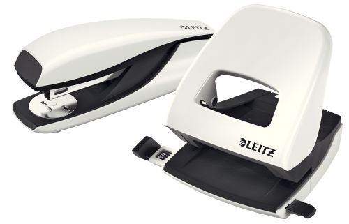 Leitz NeXXt WOW 2 Hole Metal Office Hole Punch 30 Sheet White - 50081001