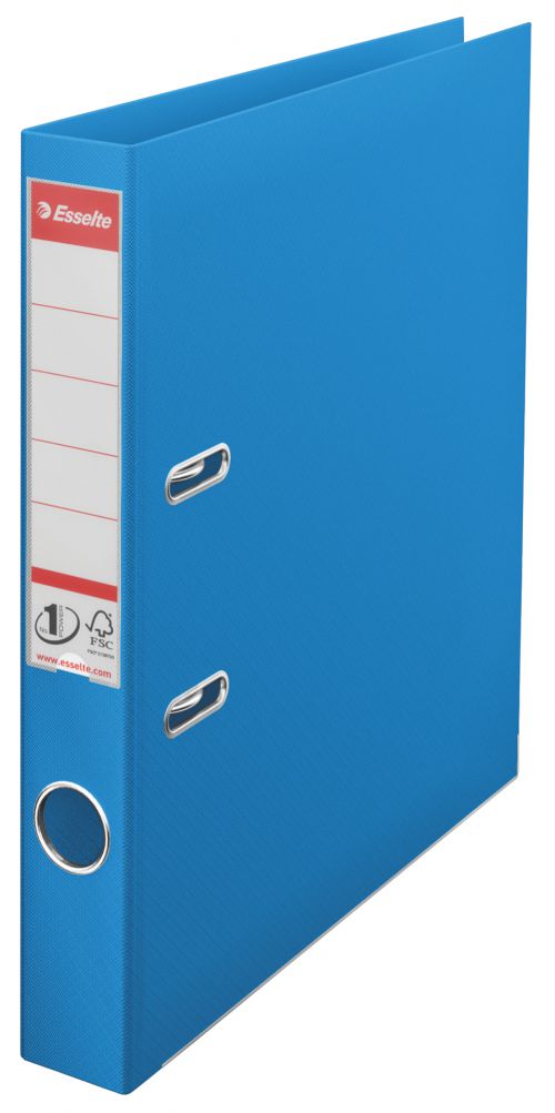 Esselte VIVIDA A4 50mm Spine Plastic Lever Arch File - Blue - Outer carton of 10