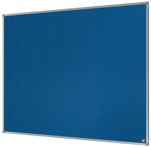 Nobo Felt Notice Board Aluminium Trim 1200x900mm Blue