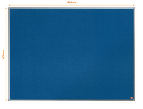 Nobo Felt Notice Board Aluminium Trim 1200x900mm Blue ACCO Brands