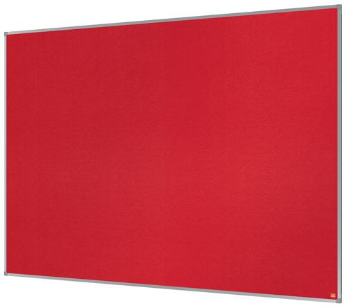 NB44311 Nobo Essence Felt Notice Board 1800x1200mm Red 1904068