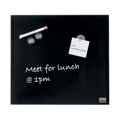 Nobo Magnetic Glass Whiteboard Tile 300x300mm Black 1903950 76917AC Buy online at Office 5Star or contact us Tel 01594 810081 for assistance
