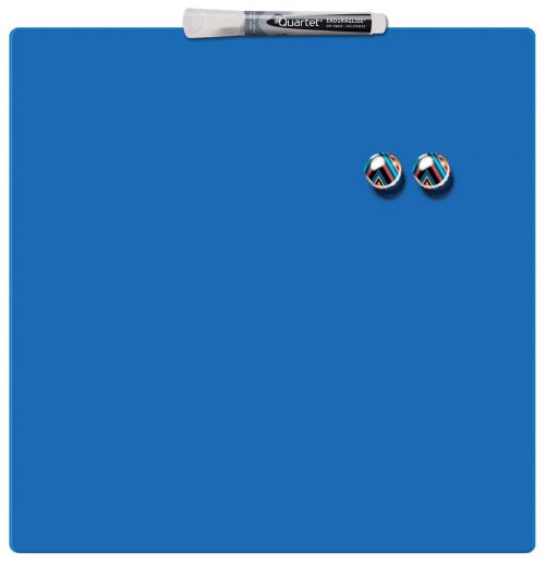 Nobo Mini Magnetic Whiteboard Coloured Tile 360mmx360mm Blue