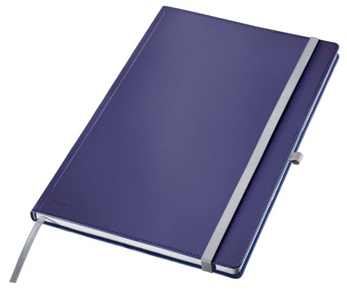 Leitz Style Notebook A4 ruled with hardcover 80 sheets. Titan Blue - Outer carton of 5