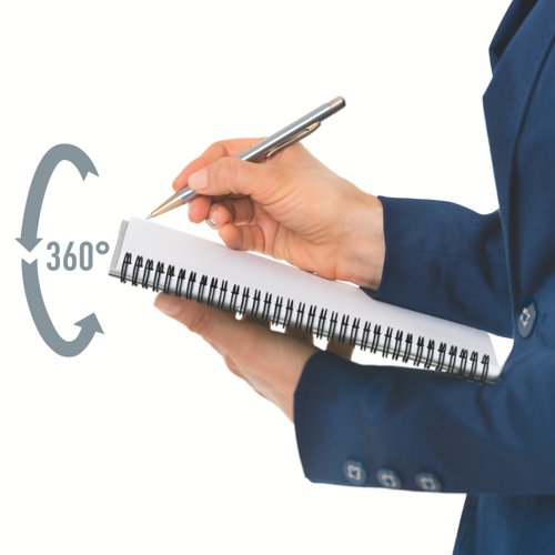 Leitz Notebook Office PP A5 Ruled Grey - Outer Carton of 5