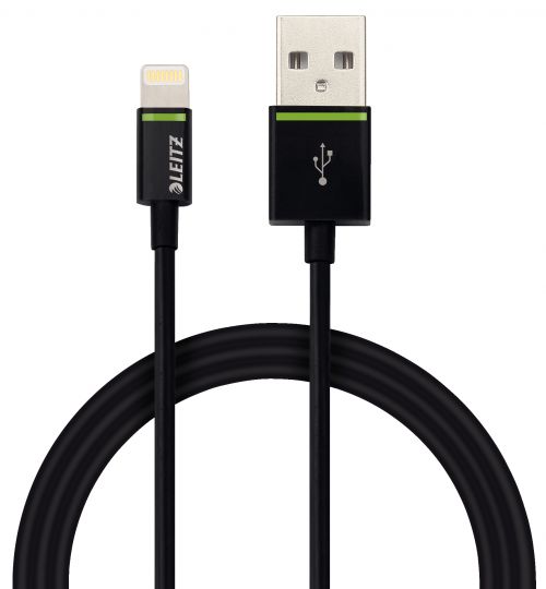 Leitz 1 m Lightning to USB Cable - Black