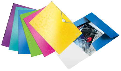 Leitz WOW 3-Flap Folder Assorted - (1 Pack of 20)