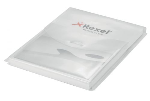 Rexel Expanding Multi Punched Pocket Polypropylene A4 170 Micron Top Opening Clear (Pack 5) 2104223  72066AC