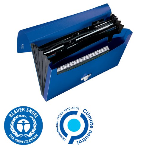 Leitz Recycle Expanding Concertina Project File A4 PP Blue (Pack of 5) 46240035 | LZ61089 | ACCO Brands