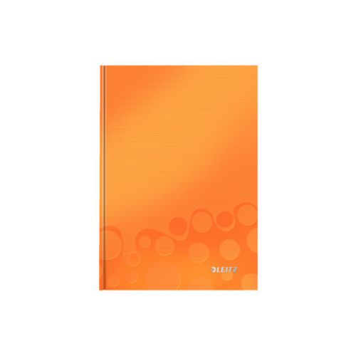 Leitz WOW Notebook A5 Ruled Paper 80 sheets Hard Cover Orange Metallic