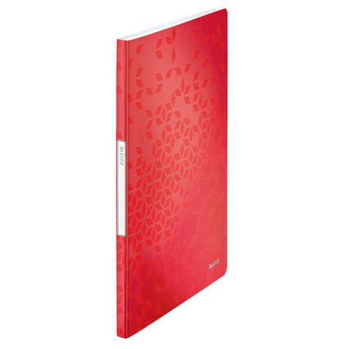 Leitz WOW Display Book Polypropylene. 20 pockets. 40 sheet capacity. A4. Red - Outer carton of 10