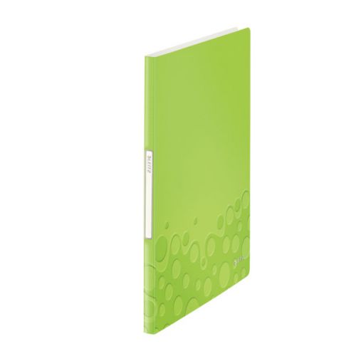 Leitz WOW Display Book A4 Polypropylene 20 Pockets Green Metallic