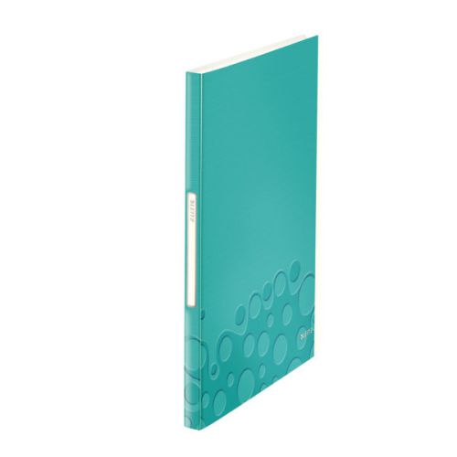 Leitz WOW Display Book Polypropylene. 40 pockets. 80 sheet capacity. A4. Ice Blue - Outer carton of 10