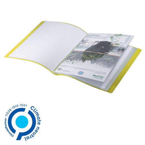 Leitz Recycle Display Book 20 Pocket A4 Yellow (Pack of 10) 46760015 - LZ61091