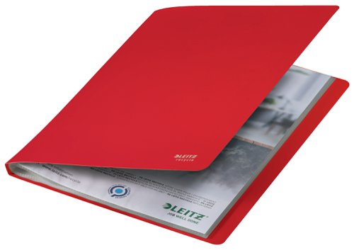 LZ61092 Leitz Recycle Display Book 20 pocket A4 Red (Pack of 10) 46760025