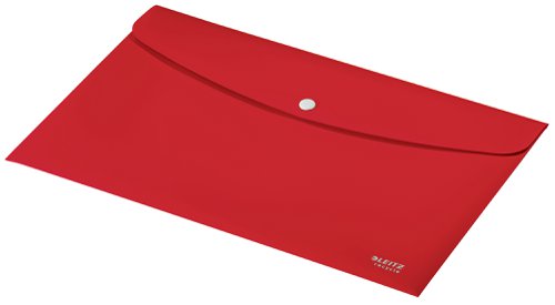 Leitz Recycle Document Wallet Plastic A4 Red (Pack of 10) 46780025 Document Wallets LZ61100